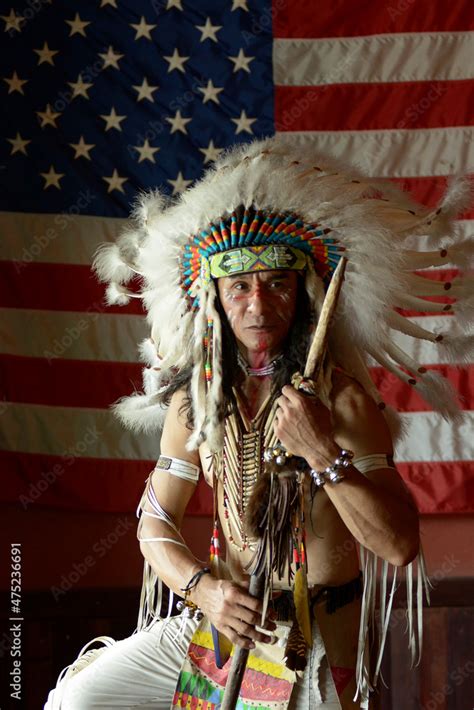 foto stock portrait native american or american indian indigenous peoples of the americas