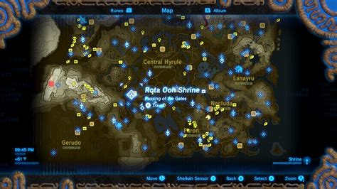 Zelda Breath Of The Wild Shrine Locations Map Maps Catalog Online