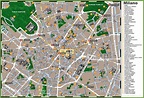 Milano tourist map - Milan sightseeing map (Lombardy - Italy)