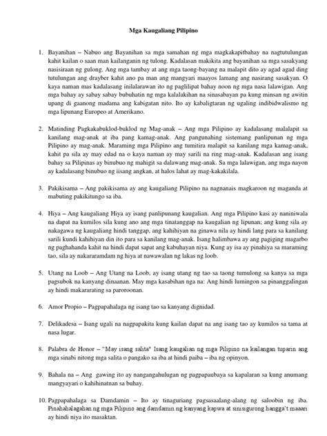 Kaugalian Ng Mga Pilipino Philippin News Collections