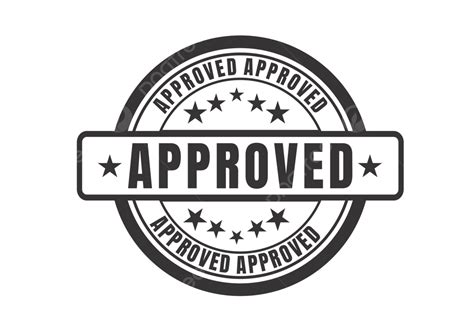 Approved Vector Black Stamp Approved Icon Approved Icon Logo Png