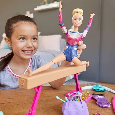 boneca barbie profissões com acessórios ginasta mattel superlegalbrinquedos