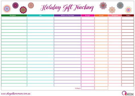 Holiday Tracking Spreadsheet — Db