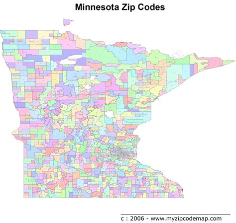 Minnesota Zip Code Maps Free Minnesota Zip Code Maps
