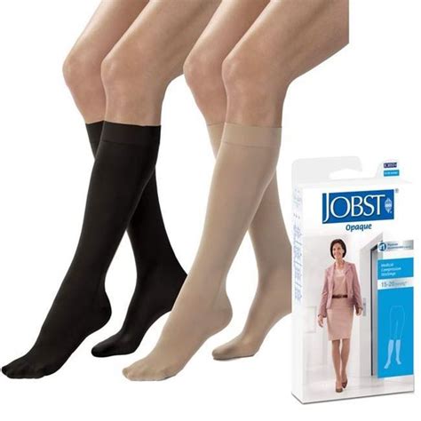 Jobst Opaque Medical Legwear Womens Knee High 15 20mmhg Compressionsupport Stockings