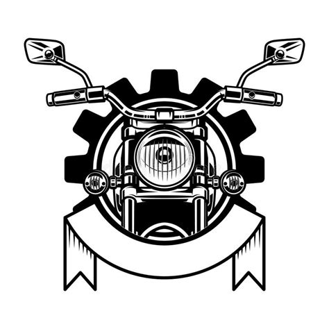 Embleem Template With Motorcycle Motorcycle Biker Monogram Big Bike