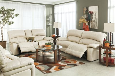 Damacio Cream Leather 3pc Living Room Set Wrecliner The Classy Home
