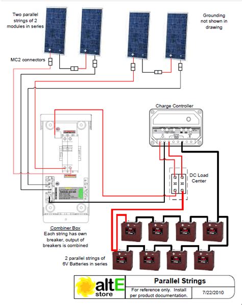 Wiring Diagram For Solar Panels In Series