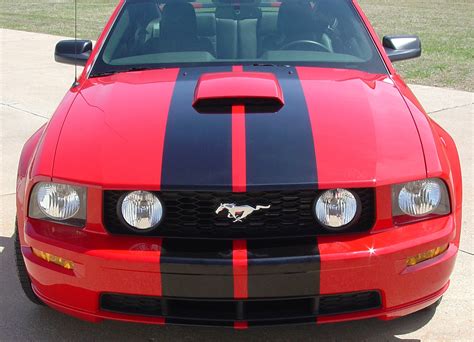 2005 2009 Ford Mustang Decals Hood Racing Stripes S 500 Vinyl Graphics