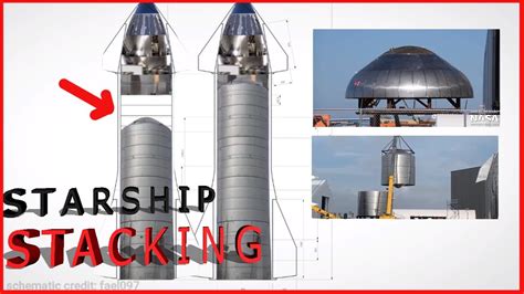 Spacex Starship Updates Starship Construction Full Stacking Youtube