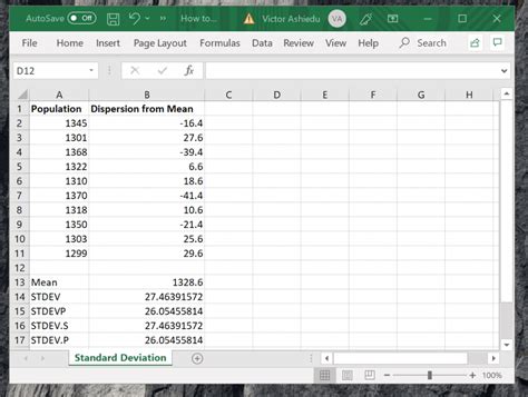 How To Calculate Standard Deviation In Excel Itechguides Com