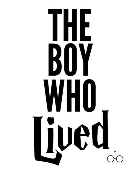 The Boy Who Lived Harry Potter Digital Download Etsy