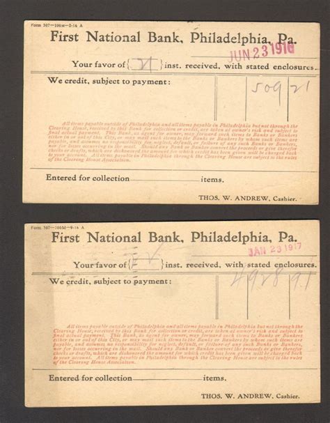 Corporation is a diversified financial services corporation based in pittsburgh, pennsylvania, and the holding company for its larges. Lot of 2 1916 1917 Postmarked Postal Card First National Bank Philadelphia PA | Philadelphia pa ...