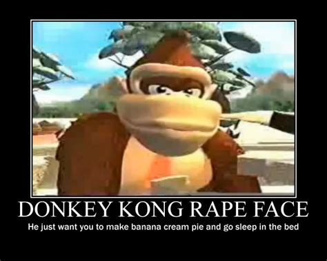 Donkey Kongs Rape Face By Zigaudrey On Deviantart
