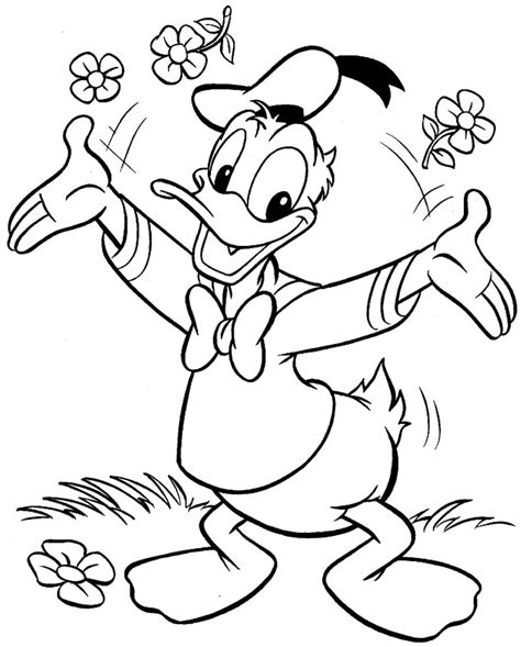 Donald Duck Coloring Pages Printable