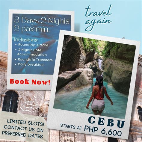 3d2n Cebu All In Package Trip Professionals Travel And Tours