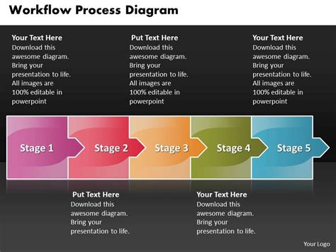 Business Powerpoint Templates Workflow Process Diagram Consists Of 5