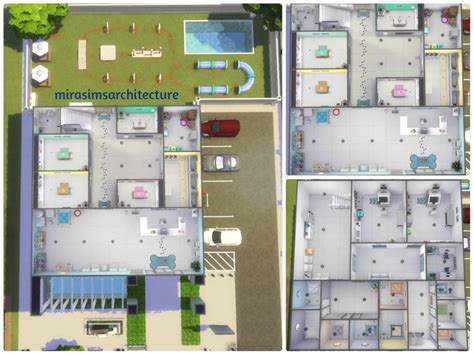 Floor Plan Sims 4 Vet Clinic Layout