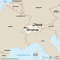 Zurich On Map Of Europe - Florida Beach Map