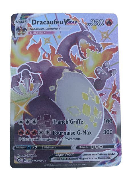 Carte Pokemon Dracaufeu Vmax Shiny SV107 SV122 Neuve EBay