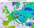 Czech Republic Surface Temperature on Monday 17 Jul at 2pm CEST