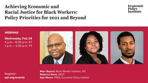 Achieving Economic And Racial Justice For Black Workers Policy
