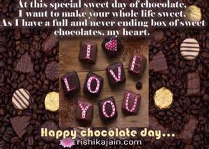 1 happy chocolate day quotes, wishes, messages, shayari, status. Happy Chocolate Day to my love one! | Inspirational Quotes - Pictures - Motivational Thoughts