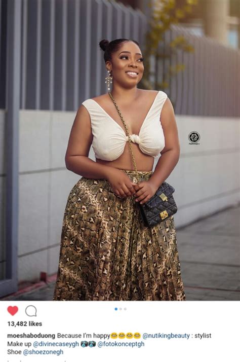 Sultry And Controversial Ghanaian Actress Moesha Boduong Steps Out In