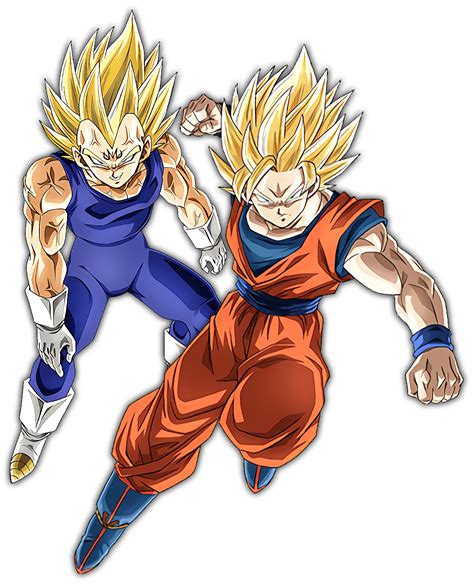 Dragon ball z images on fanpop. Image - SSJ2 Goku and Majin Vegeta.png | Dragon Ball Z ...