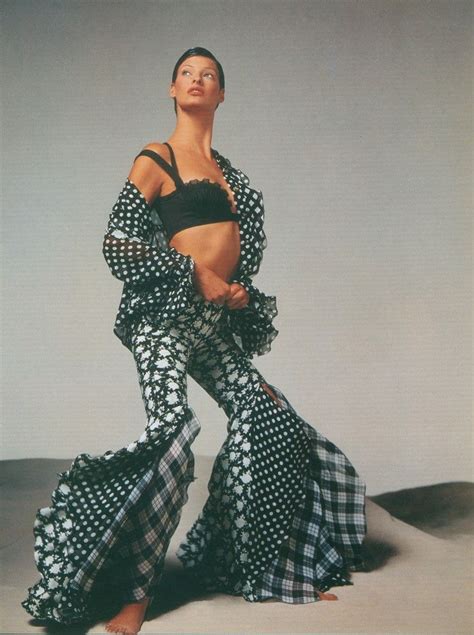 Linda Evangelista In Versace By Richard Avedon 1993 Fashion