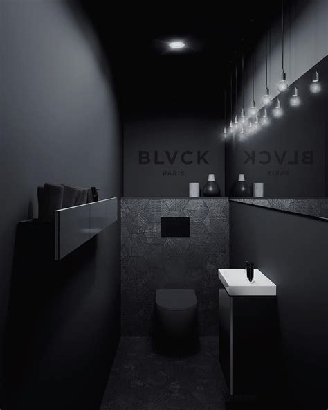 Matte Or Glossy Black Toilet Bathroom Interior Design Toilet Design