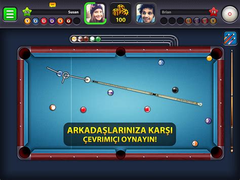 Use your finger to aim the cue, and swipe it forward to hit the ball in the direction that you. Android için 8 Ball Pool - APK'yı İndir