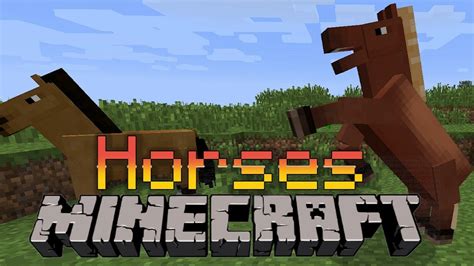 Minecraft New Friendly Mob The Horse Youtube