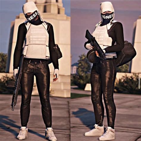 Pin By Kaitlyn On Gta Outfits In 2021 Gta5 Female Outfits Cool Girl