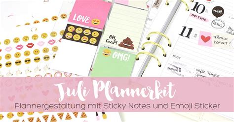 Danipeussde Blog Doppelseite Gestalten Mit Dem Juli Plannerkit