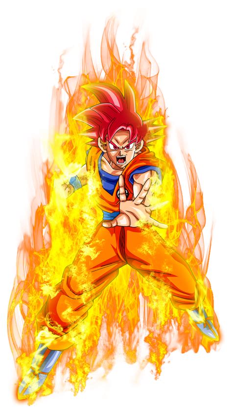 Goku Ssj God Power By Jaredsongohan On Deviantart