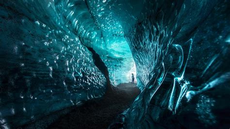 The Katla Volcano Ice Cave And Its Outstanding Canyon At The Foot Of