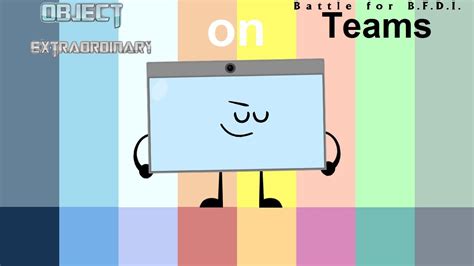 If Object Extraordinary Characters Were On Bfb Teams Youtube