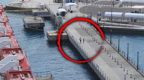 Passengers Run Back To Cruise Ship Just Before It Leaves Youtube