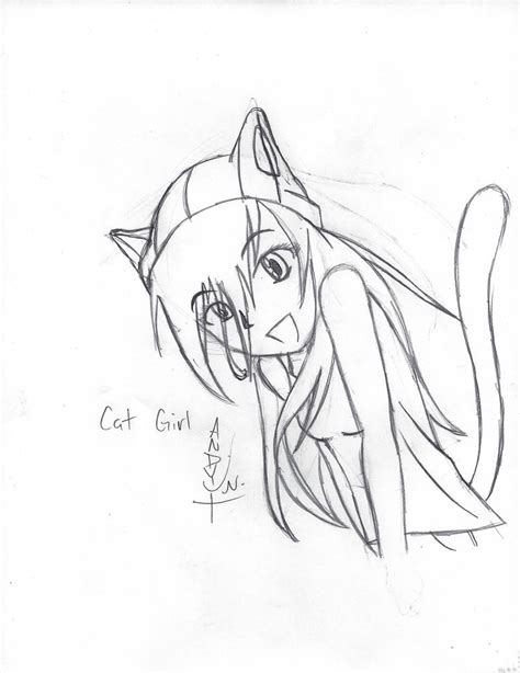 Cat Girl Sketch By Leapoffaith4 On Deviantart