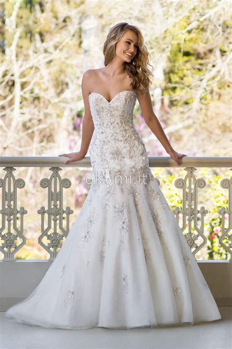 La pianificazione e le decorazioni un abito da sposa può essere considerato una delle cose più essenziali per una sposa. Abito da Sposa Organza Vita Naturale Pizzo Senza Maniche ...