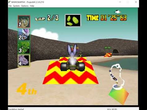 Color splash spinies (singular spiny; Dragon Ball Kart 64 - Nintendo 64 - Project64 v2.3.0.210 emulator - test Windows 10 - YouTube