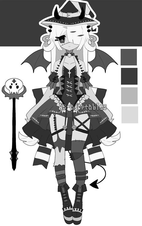 Demon Witch Adoptable Closed By As Adoptables On Deviantart