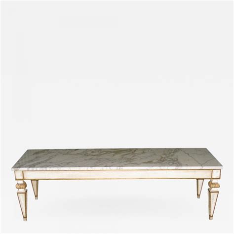 Rectangular Marble Top Coffee Table In The Louis Xvi Style