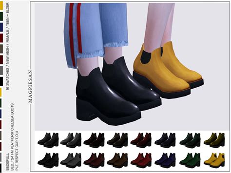 The Sims Resource Platform Chelsea Boots