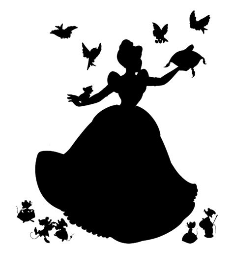 Cinderella Silhouette Printable Printable Templates