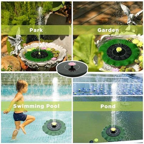 Floating Solar Fountain Waterfall Fountain Garden Decoration Pool Pond