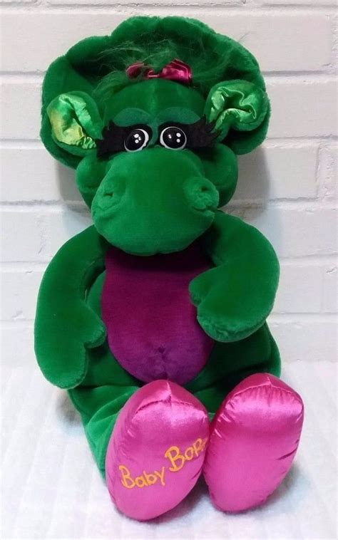 Baby Bop 7 Plush Vtg Purple Dinosaur Barney Interactive1997