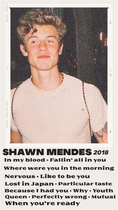 Shawn Mendes Album Cover Shawn Mendes Album Shawn Mendes Mendes
