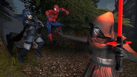 Lucina And Spider Man Vs Kylo Ren Round 2 By Kongzillarex619 On Deviantart